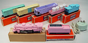 at the train show (lionel girls pink trains set in the boxes number)
