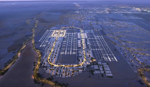Saudi rendering of future King Salman International Airport Riyadh