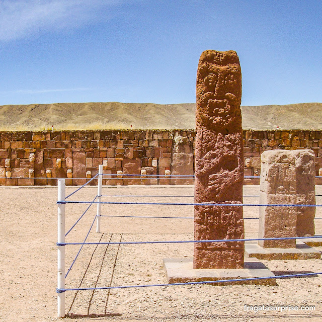 Templo de Kalasasaya em Tiwanaku na Bolívia