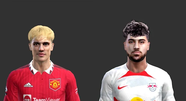 Joško Gvardiol & Alejandro Garnacho Face For PES 2013