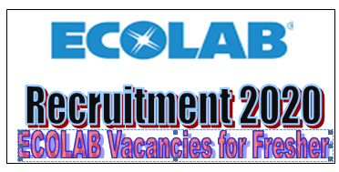 ECOLAB Recruitment 2020