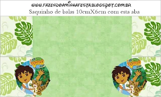 Go Diego Go,This label is for candy bags