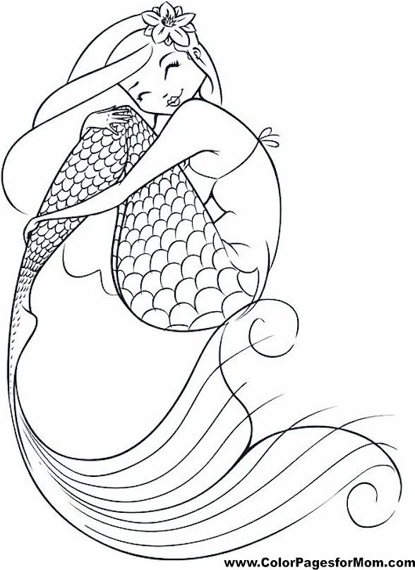 Mermaid Coloring Pages