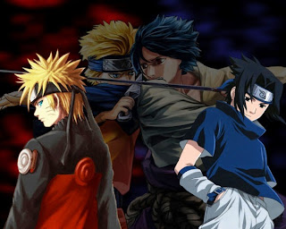 Wallpaper keren Naruto vs Sasuke