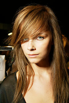 Long Layered Hairstyles with Side Swept Bangs