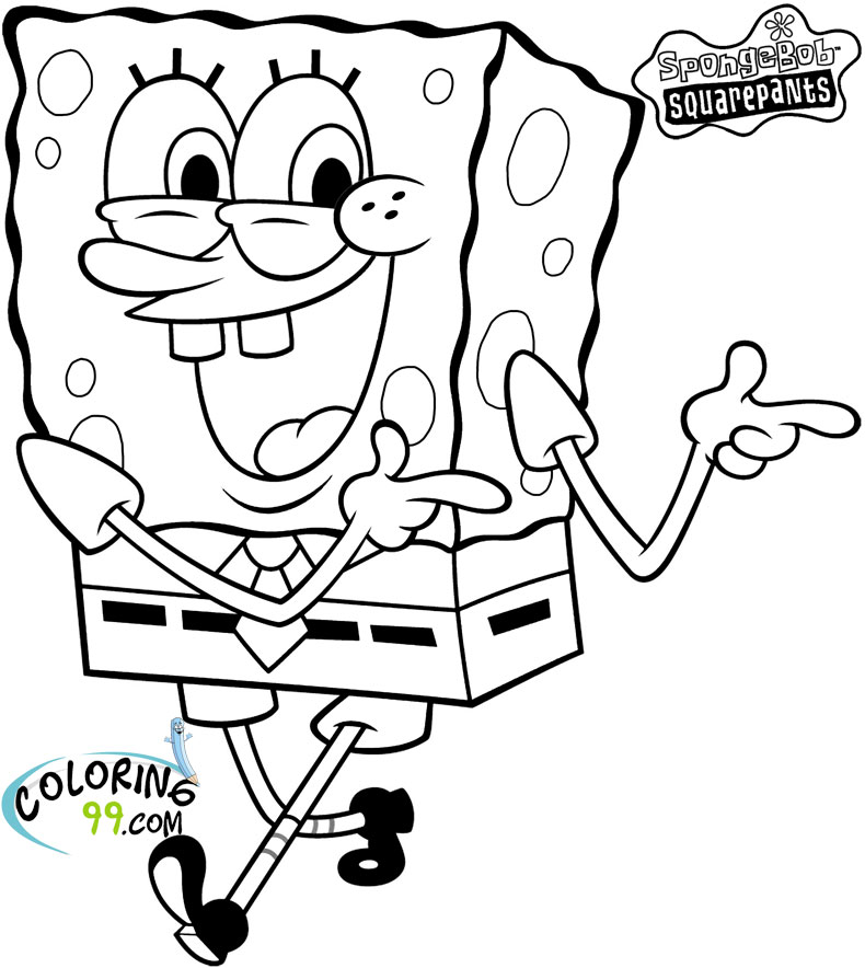 spongebob squarepants coloring pages