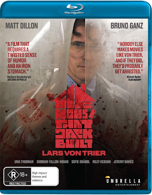 Umbrella Entertainment's THE HOUSE THAT JACK BUILT Blu-ray Cover.