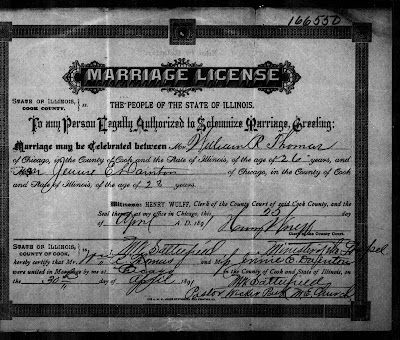 Illinois marriage certificate