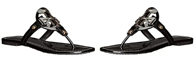 1. Tory Burch Women's Miller Patent Thong Sandal