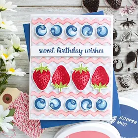 Sunny Studio Stamps: Berry Bliss Customer Card Share by Leanne West