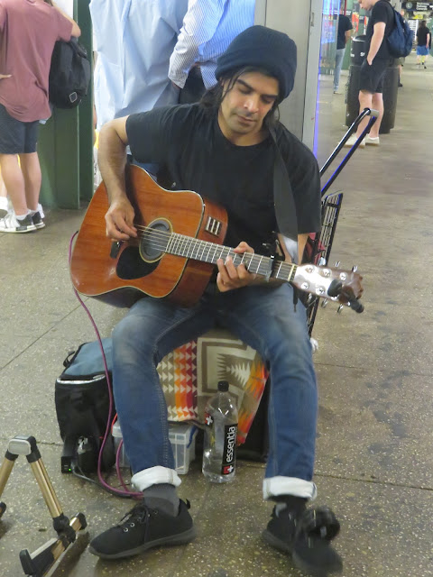Simon Langford at the Bedford Avenue subway station on June 9