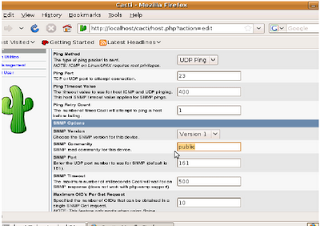 Configure Cacti - detail new device part 2