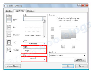 Cara Memasang Page Borders Pada Microsoft Word