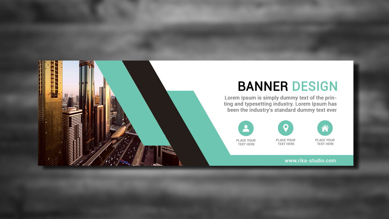  Cara membuat Banner  dengan photoshop Business Banner  