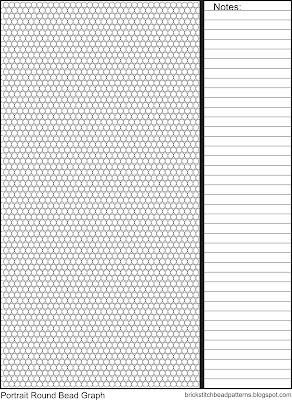 Printable brick stitch graph paper.