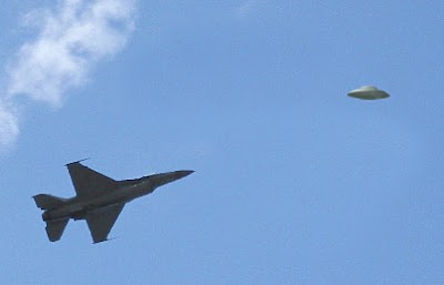 F-16 Chasing Flying Saucer