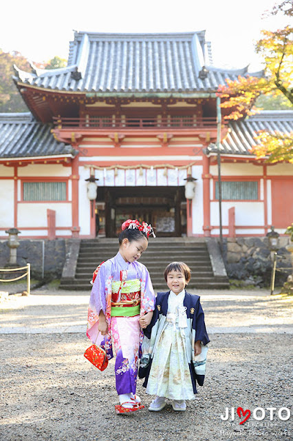 手向山八幡宮で七五三出張撮影