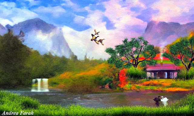 Landscape digital painting