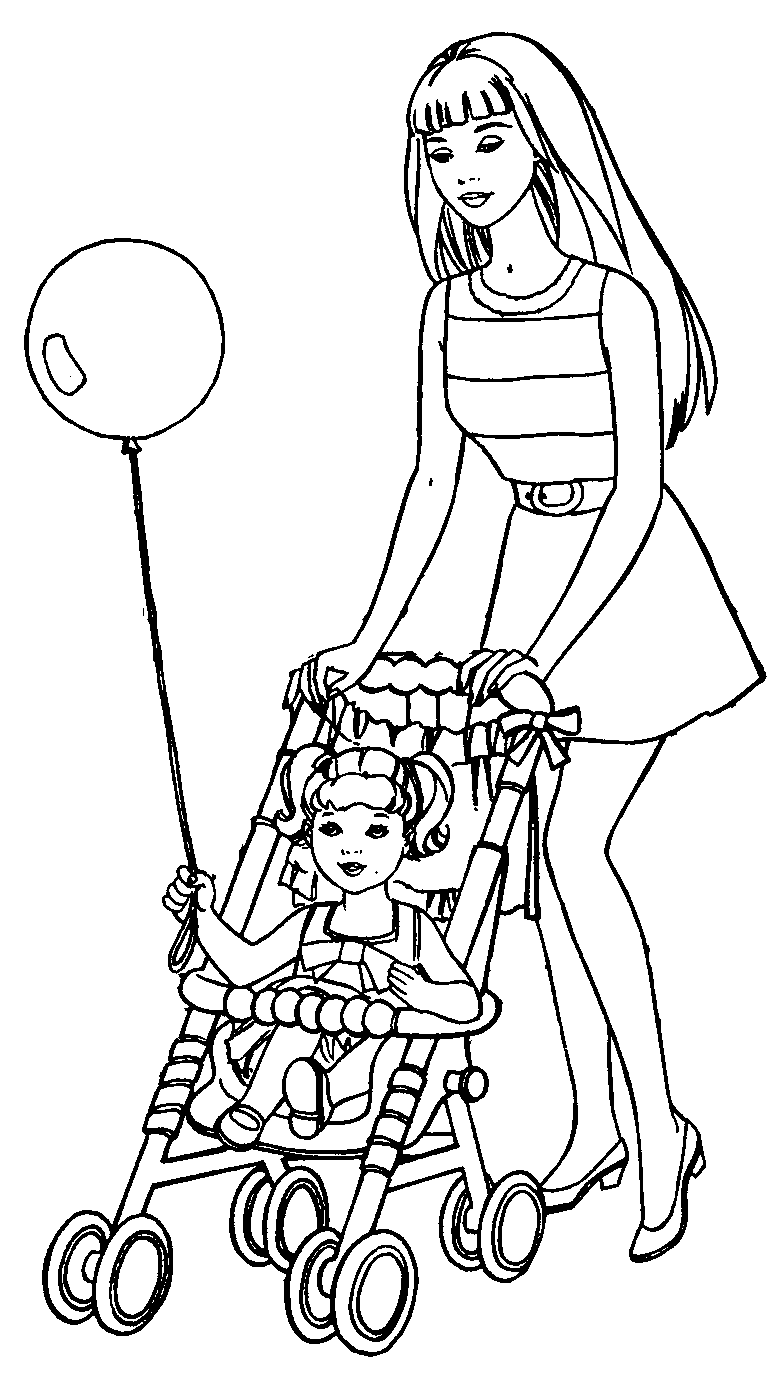 Barbie Coloring Pages 8