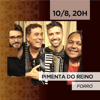 Dia 10-08 Pimenta do Reino no Sesc Bistrô em Teresópolis