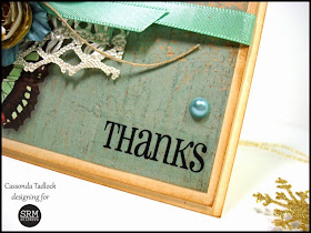 SRM Stickers Blog - Thanks Card by Cassonda - #card #thanks #thankyou #stickers #doilies