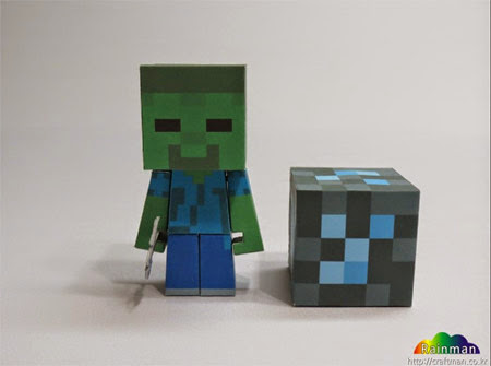 Minecraft Zombie Papercraft