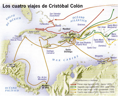 Los cuatro viajes de Cristobal Colón