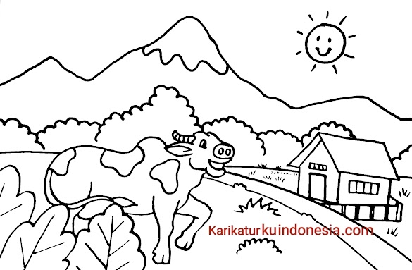 Mewarnai Pemandangan Alam Warna Gunung - Mewarnai Pemandangan Alam Contoh Gambar Mewarnai / Step by step tutorial mewarnai pemandangan alam ini merupakan salah satu bonus suplemen untuk buku.