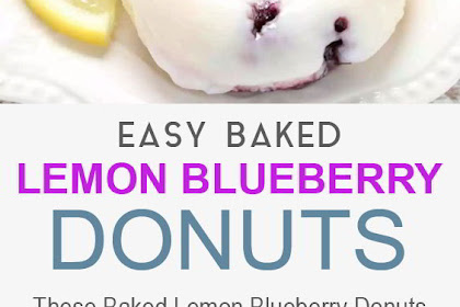 Baked Lemon Blueberry Donuts