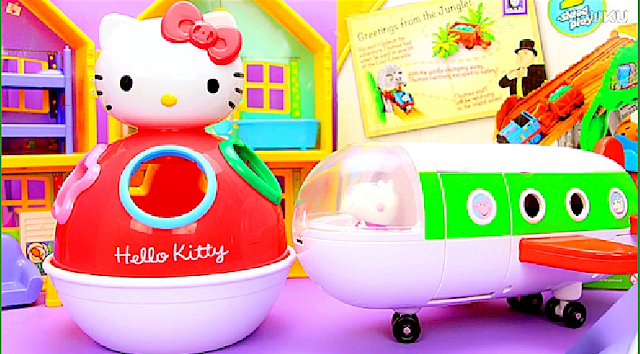 Hello Kitty Kırmızı Uçak ve Oyuncakları