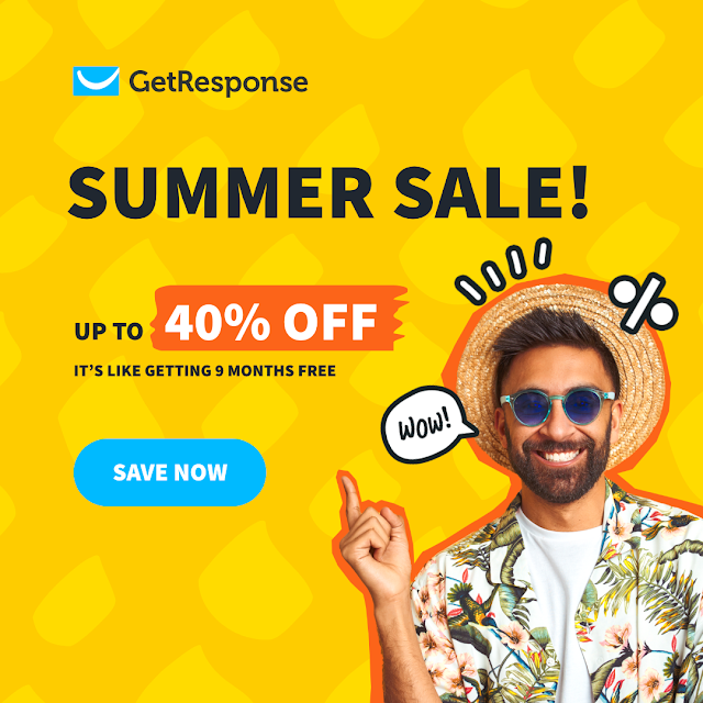 Up to 40% off - GetResponse Summer Sale