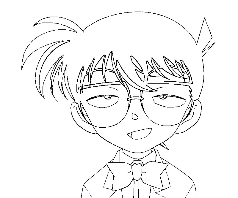 Printable Detective Conan 2 Coloring Page