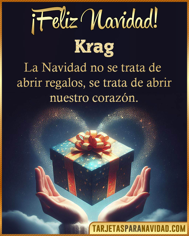 Tarjetas navideñas para Krag