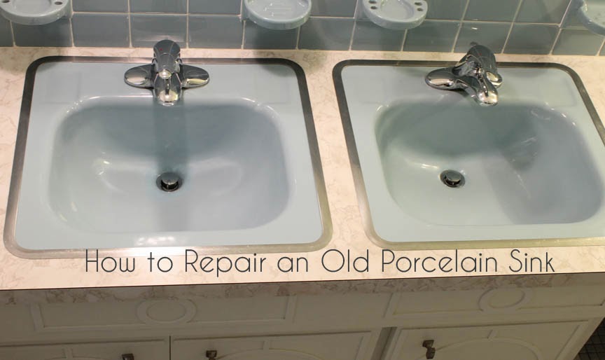 How to repair porcelain sink