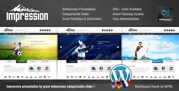 Impression Premium Corporate Presentation WP Theme - ThemeForest Item for Sale