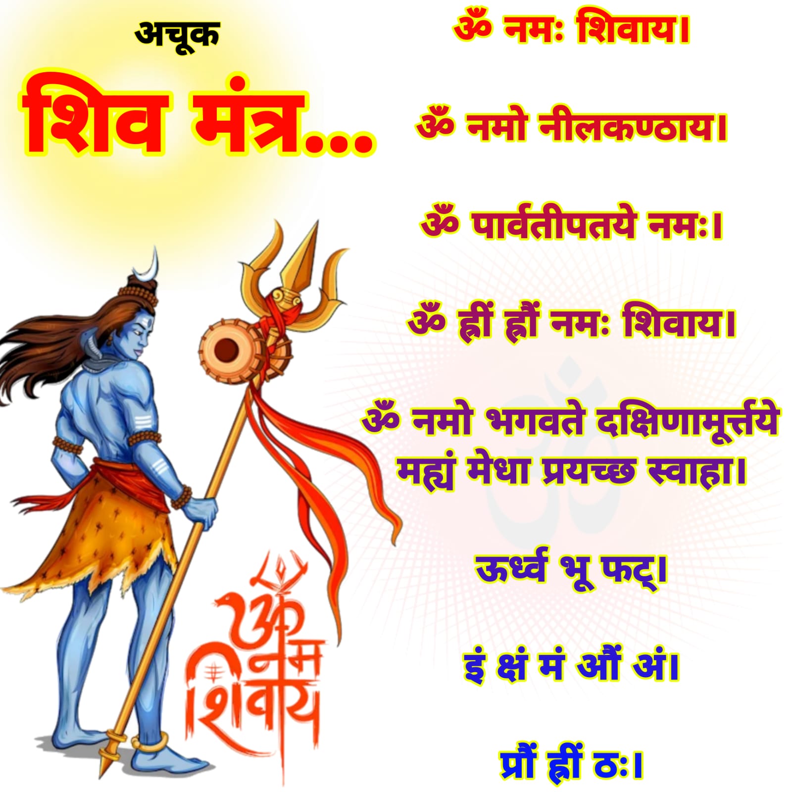 शिव मंत्र  Shiv Mantra list