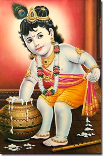 [Krishna stealing butter]