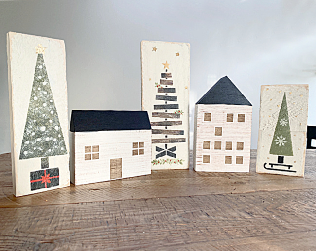 Trees and houses for Christmas