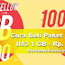 Cara beli Paket Yellow IM3 1 GB cuma 1000 Rupiah - Update Terbaru!