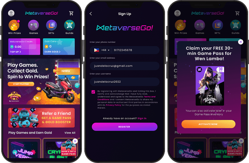 More preview of the app