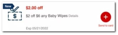 $2.00/$6.00 Baby Wipes CVS crt store Coupon (Select CVS Couponers)