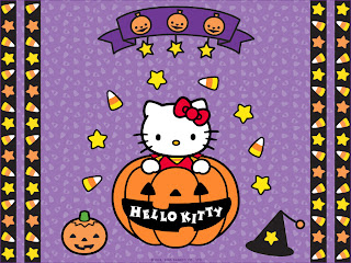 Hello Kitty Halloween Pumpkin Wallpaper