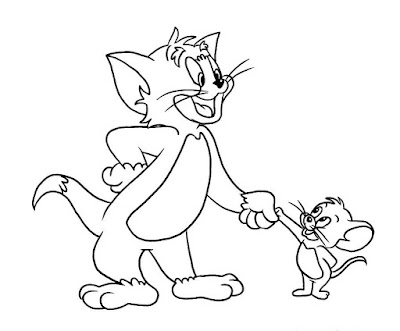 Tom e Jerry – Desenhos para Colorir – Tom and Jerry