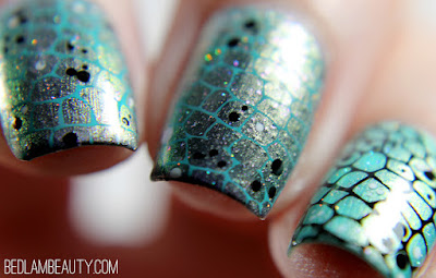 Reptilian Stamping Nail Art