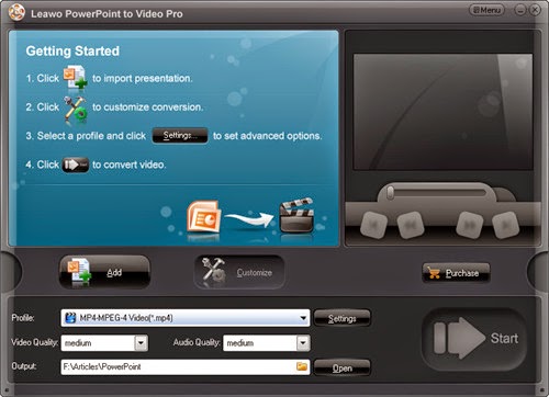 Run Leawo PowerPoint to Video Converter Pro