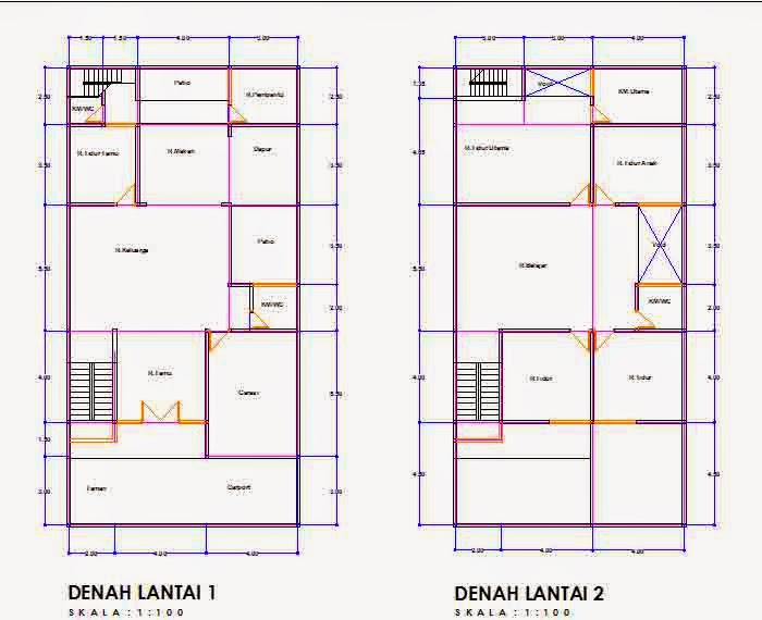 Desain Rumah  Minimalis 2 Lantai  6X10  Gambar Foto Desain 