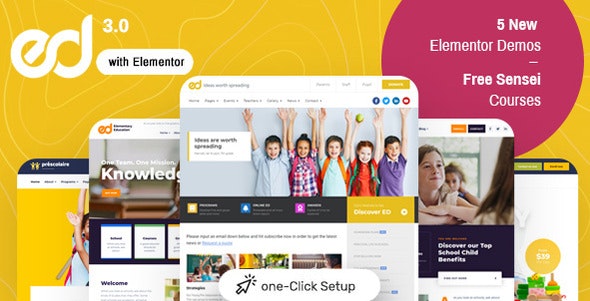 Ed School v3.9.0 Education WordPress Theme