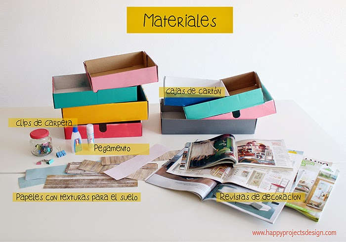 Casa de muñecas DIY: materiales