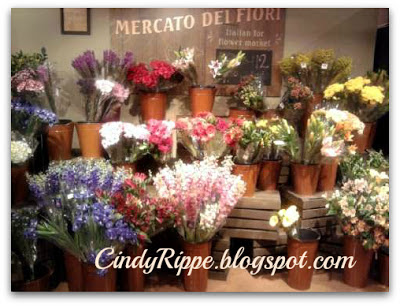 Italian Flower Market, Shopping for flowers, Mariano's in Frankfort, IL, Chicago Flower and Garden Show, Florals-Family-Faith, Cindy Rippe