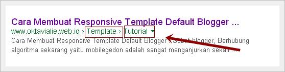 Cara Membuat Breadcrumbs Dengan Rich Snippets